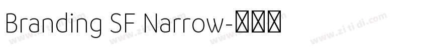 Branding SF Narrow字体转换
